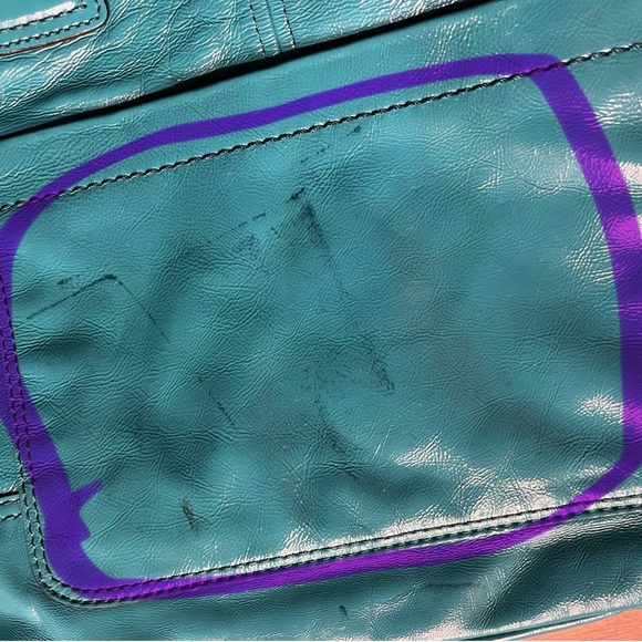 COACH Limited Edition FRANCINE TURQUOISE LEGACY TOTE BAG - Picture 14 of 15